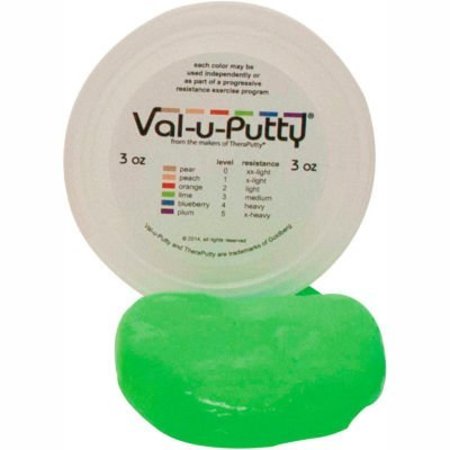 FABRICATION ENTERPRISES Val-u-Putty„¢ Exercise Putty, Lime, Medium, 3 Ounce 735508